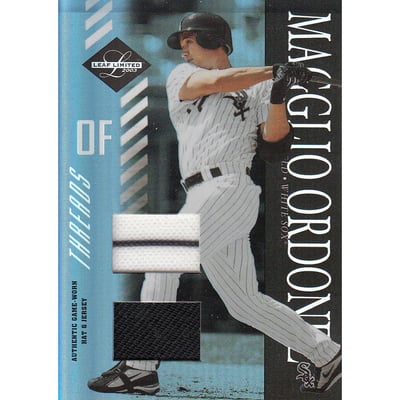 2003 Leaf Limited Threads Double #116 M.Ordonez H Hat-Jsy/25
