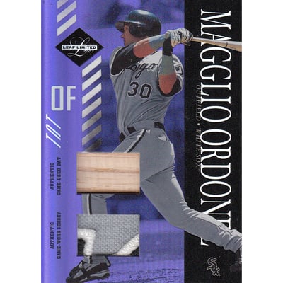 2003 Leaf Limited TNT Prime #60 M.Ordonez A Bat-Jsy