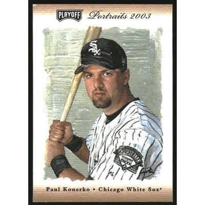 2003 Playoff Portraits Materials Bronze #55 Paul Konerko Jsy/100