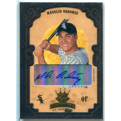 2004 Diamond Kings DK Signatures Framed Gold #5 Magglio Ordonez/5