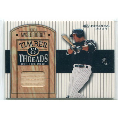 2004 Donruss Timber and Threads #TT31 Magglio Ordonez Bat