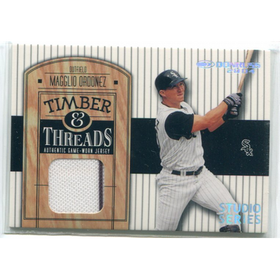 2004 Donruss Timber and Threads Studio Series #TT13 Magglio Ordonez Jsy