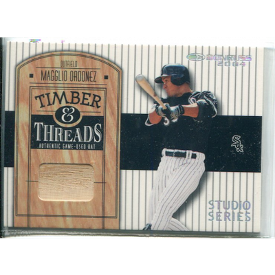 2004 Donruss Timber and Threads Studio Series #TT31 Magglio Ordonez Bat