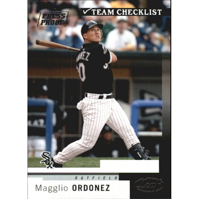 2004 Leaf Press Proofs Silver #275 Magglio Ordonez TC