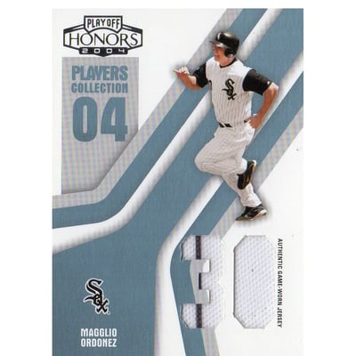 2004 Playoff Honors Players Collection Jersey Platinum Number #53 Magglio Ordonez Home