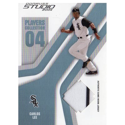 2004 Studio Players Collection Jersey Platinum #16 Carlos Lee