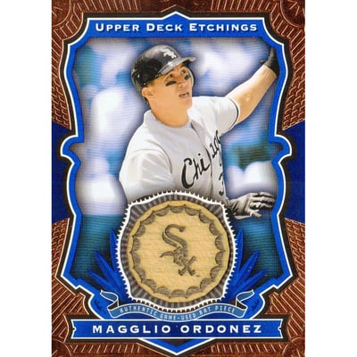 2004 Upper Deck Etchings Game Bat Blue #MO Magglio Ordonez