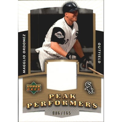2004 Upper Deck Peak Performers Jersey Gold #MO Magglio Ordonez