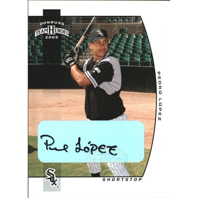 2005 Donruss Team Heroes Autographs #359 Pedro Lopez