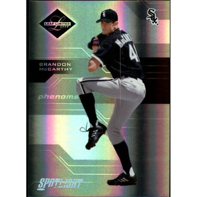2005 Leaf Limited Silver Spotlight #184 Brandon McCarthy PH
