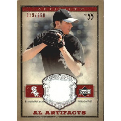 2006 Artifacts AL/NL Artifacts Red #BMA Brandon McCarthy Jsy/250