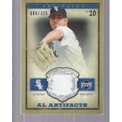 2006 Artifacts MLB Game-Used Apparel #GA Jon Garland Jsy/325