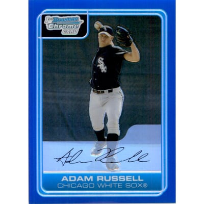 2006 Bowman Chrome Prospects Blue Refractors #BC175 Adam Russell