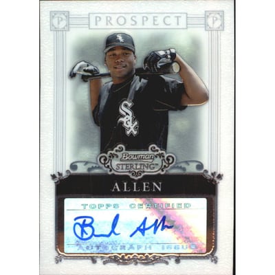 2006 Bowman Sterling Prospects #BA Brandon Allen AU B