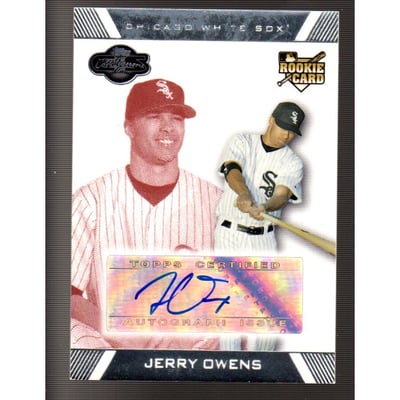2007 Topps Co-Signers Red #110 Jerry Owens AU
