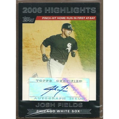 2007 Topps Highlights Autographs #JF Josh Fields F