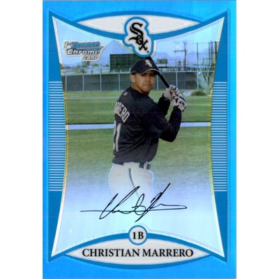 2008 Bowman Chrome Prospects Blue Refractors #BCP235 Christian Marrero