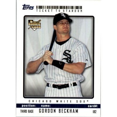 2009 Topps Ticket to Stardom Blue #182 Gordon Beckham
