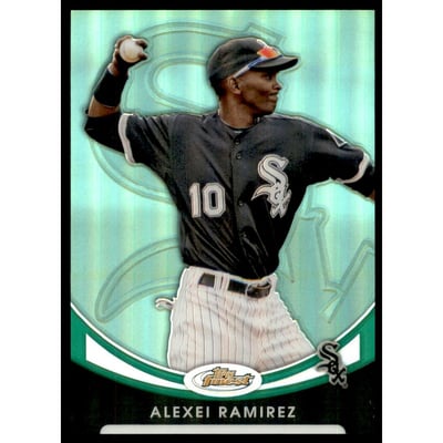 2010 Finest Refractors Green #20 Alexei Ramirez