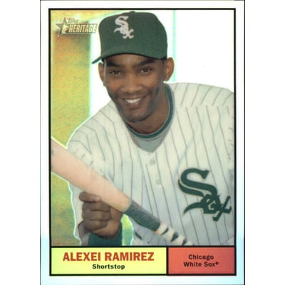 2010 Topps Heritage Chrome Refractors #C123 Alexei Ramirez