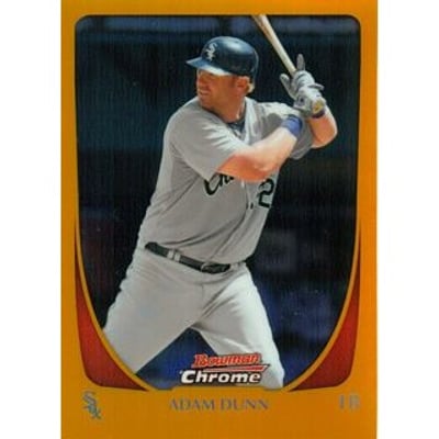 2011 Bowman Chrome Orange Refractors #162 Adam Dunn