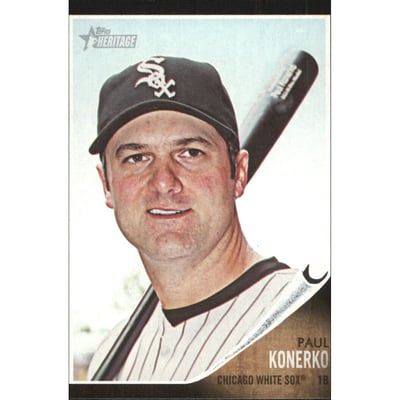 2011 Topps Heritage Black #C34 Paul Konerko