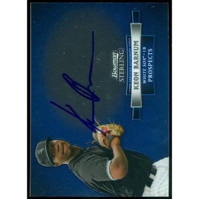 2012 Bowman Sterling Prospect Autographs #KB Keon Barnum