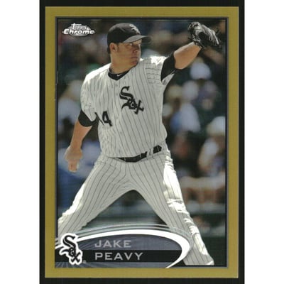 2012 Topps Chrome Gold Refractors #213 Jake Peavy