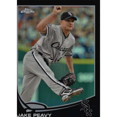 2013 Topps Chrome Black Refractors #47 Jake Peavy