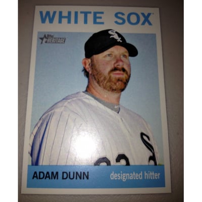 2013 Topps Heritage #484A Adam Dunn SP