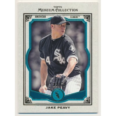 2013 Topps Museum Collection Teal #80 Jake Peavy