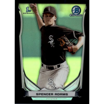 2014 Bowman Chrome Draft Black Refractors #CDP42 Spencer Adams