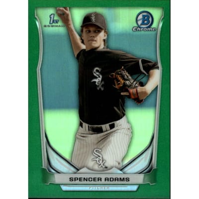 2014 Bowman Chrome Draft Green Refractors #CDP42 Spencer Adams