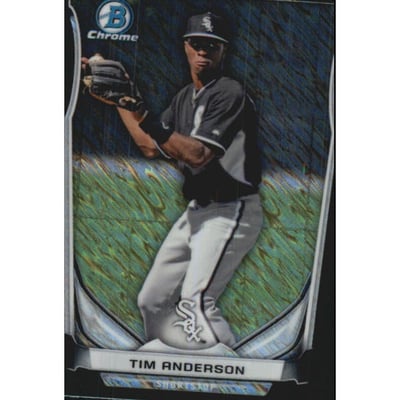 2014 Bowman Chrome Mini Factory Set Black Shimmer Refractors #210 Tim Anderson