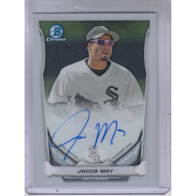 2014 Bowman Chrome Prospect Autographs #BCAPJM Jacob May