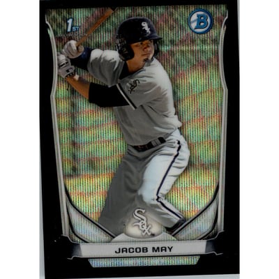 2014 Bowman Chrome Prospects Black Wave Refractors #BCP3 Jacob May
