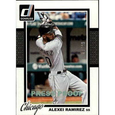 2014 Donruss Press Proofs Gold #277 Alexei Ramirez