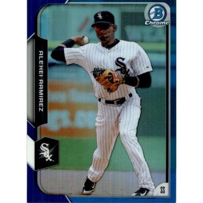2015 Bowman Chrome Blue Refractors #147 Alexei Ramirez