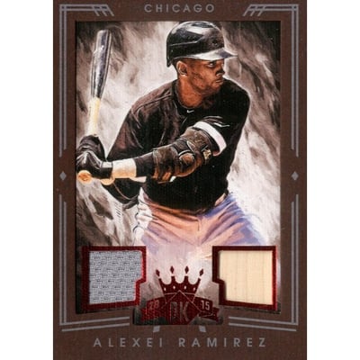 2015 Diamond Kings DK Materials Framed Red #8 Alexei Ramirez/99