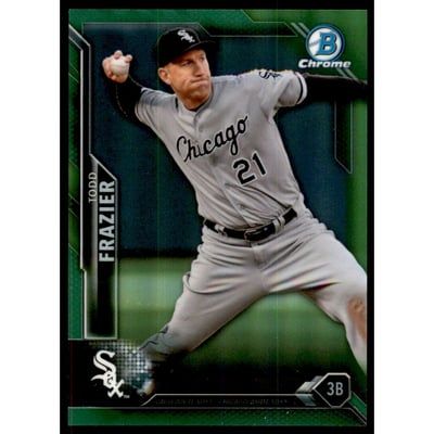 2016 Bowman Chrome Green Refractors #61 Todd Frazier