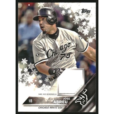 2016 Topps Walmart Holiday Snowflake Relics #RJAB Jose Abreu