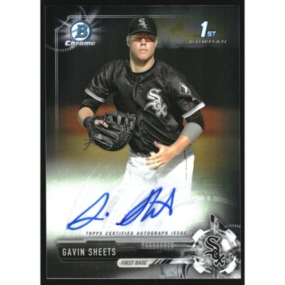 2017 Bowman Chrome Draft Autographs #CDAGS Gavin Sheets
