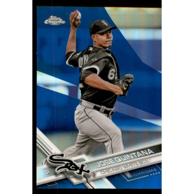 2017 Topps Chrome Blue Refractors #30 Jose Quintana