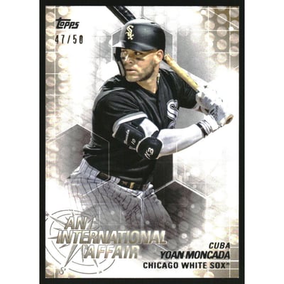 2018 Topps Update An International Affair Gold #IA7 Yoan Moncada