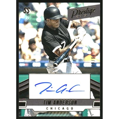 2019 Prestige Autographs Gold #7 Tim Anderson/99