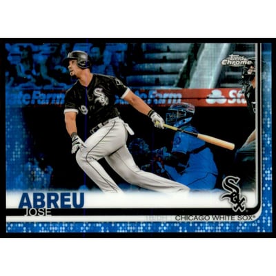 2019 Topps Chrome Blue Refractors #89 Jose Abreu