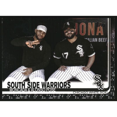 2019 Topps Update Black #US172 Yoan Moncada/Yonder Alonso
