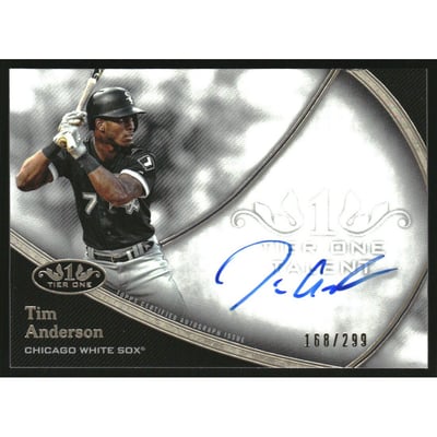 2020 Topps Tier One Talent Autographs #T1TATAN Tim Anderson