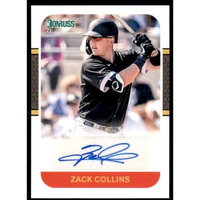 2021 Donruss Retro '87 Signatures #28 Zack Collins