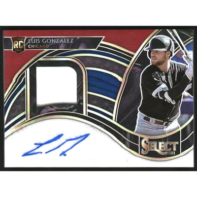 2021 Select Rookie Jersey Autographs Tri-Color #70 Luis Gonzalez